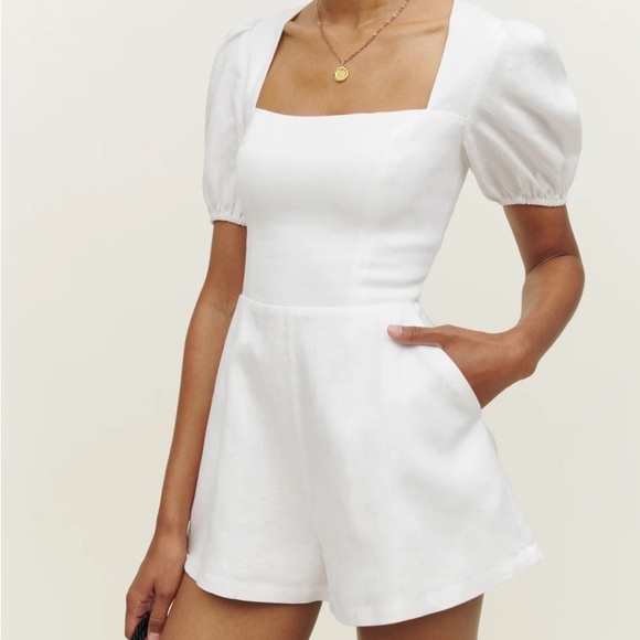 Reformation Pants - Reformation 100% linen romper